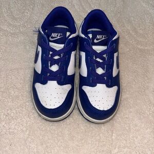 Nike Kids Royal Blue and White Sneakers